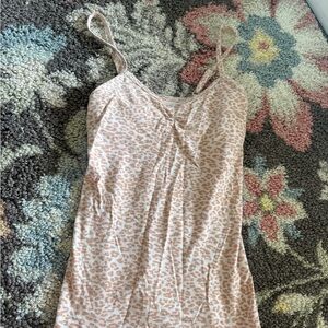 Madewell Peach and Cream Knit Top